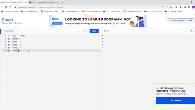 IndexError: list index out of range python explained in hindi смотреть онлайн