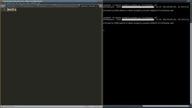 Tutorial de Manim | Configuración - Cambiar el directorio de la carpeta "media" смотреть онлайн