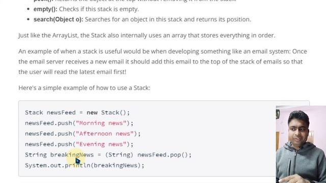 Class 68 - Understanding Stack And Its Methods | Java Programming Full Course In Hindi смотреть онлайн