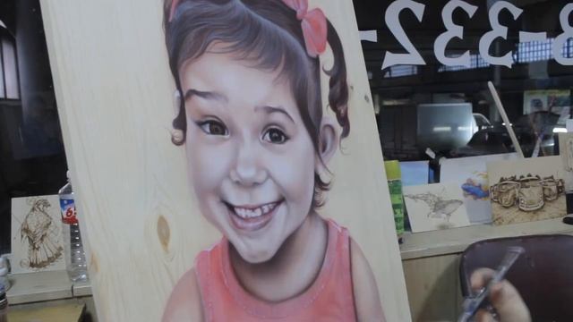 Аэрография. Портрет в стиле Лофт смотреть онлайн