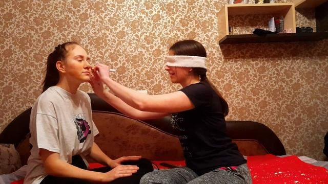 МАКИЯЖ ЗАКРЫТЫМИ ГЛАЗАМИ.МАКИЯЖ ЧЕЛЛЕНДЖ.MAKE UP CHALLANGE. смотреть онлайн
