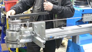 Трубогиб ручной - гибка спирали из трубы нержавейки D 6,3 мм на  трубогибе PARTNER производства БМК