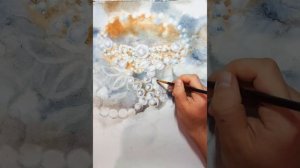 #Sketch#Watercolor#Pearl | Как нарисовать жемчужины | How to draw pearls