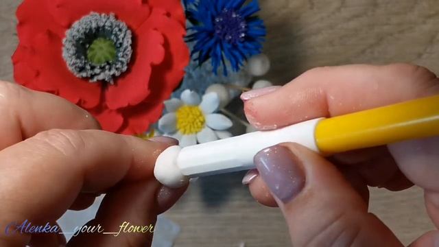 Часть 3 МК мини-ромашки и ягодки черники?? (самый простой способ) смотреть онлайн