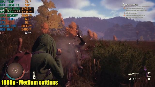 State of Decay 2 | GTX 1050 Ti + Core 2 Quad Q9550 | 1080p Benchmark | Low end PC смотреть онлайн