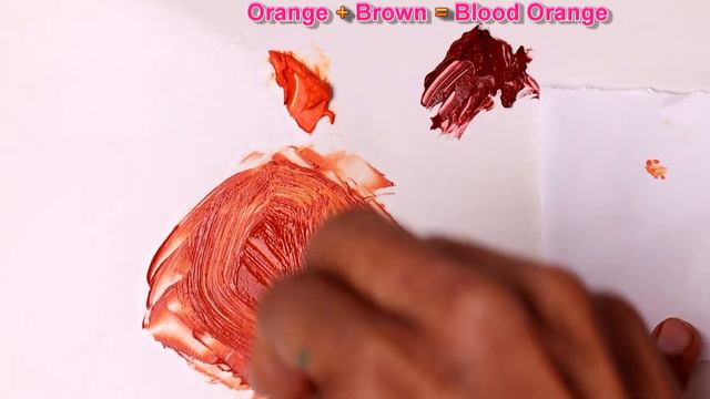 Mixing Brown And Orange - What Color Make Brown And Orange - Mix Acrylic Colors смотреть онлайн