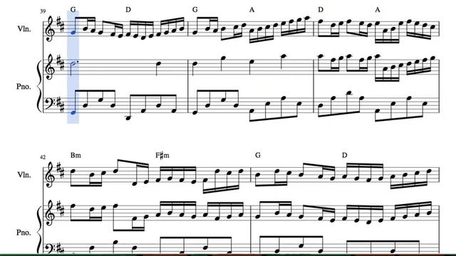 Pachelbel Canon in D Sheet Music for Violin and Piano Duet Sheet Music for Violinists & Piano Duet смотреть онлайн