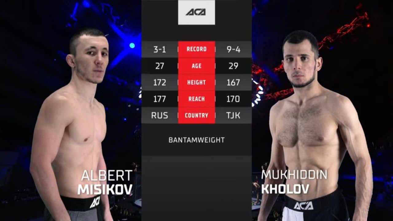 Альберт Мисиков vs. Мухитдин Холов | Albert Misikov vs. Mukhitdin Kholov | ACA 166 смотреть онлайн
