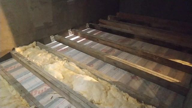 Строим дом. Часть 201. Утепляем межэтажное перекрытие. смотреть онлайн