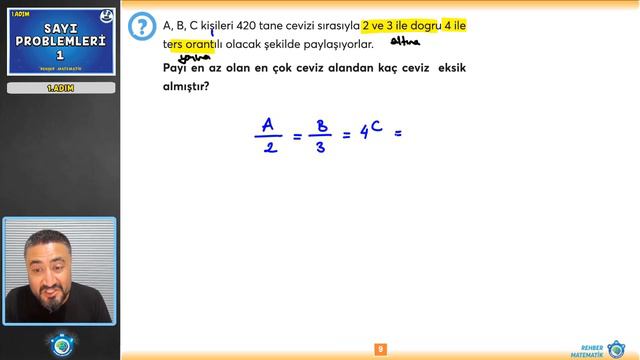 Sayı Problemleri 1 | 1.Adım | Bebek Adımlarıyla PROBLEMLER #problemler #rmtayfa