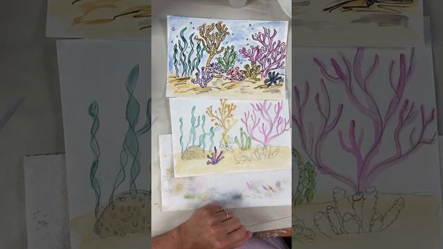 Watercolor Class - Coral Reef