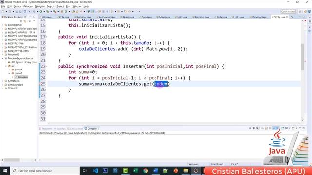 Sumar porciones de un ArrayList usando Hilos en JAVA смотреть онлайн