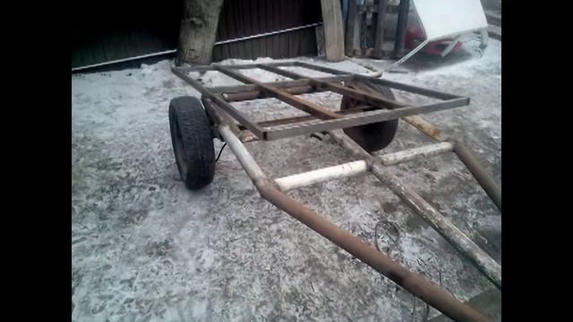 самосвальный прицеп для мотоблока своими руками часть 1 смотреть онлайн