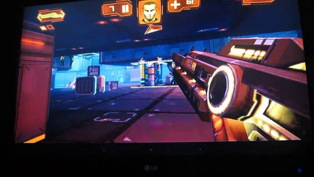 EXEQ AIM Pro (JXD s7800b) при подключении к ТВ, игра: Neon Shadow смотреть онлайн