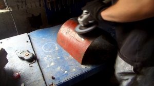 изготовление красивого, компактного мангала из газового баллона 27 литров