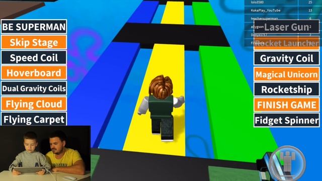 РОБЛОКС Паркур - Roblox Parkour - КокаПлей с Родителями по Сети - Видео для Детей смотреть онлайн