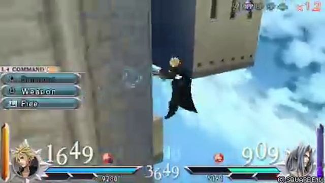 Final Fantasy Dissidia 012: Cloud vs. Sephiroth RPG Mode смотреть онлайн