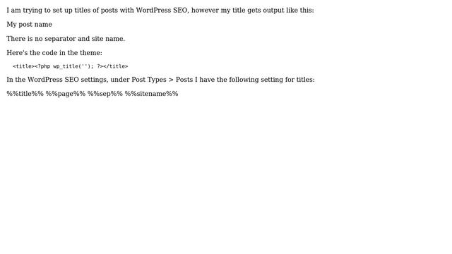 Wordpress: Post title not output correctly смотреть онлайн