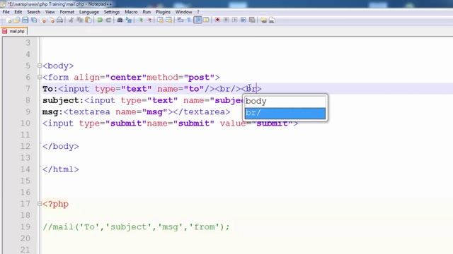 How to use mail function in php in Hindi 19 of 30 смотреть онлайн