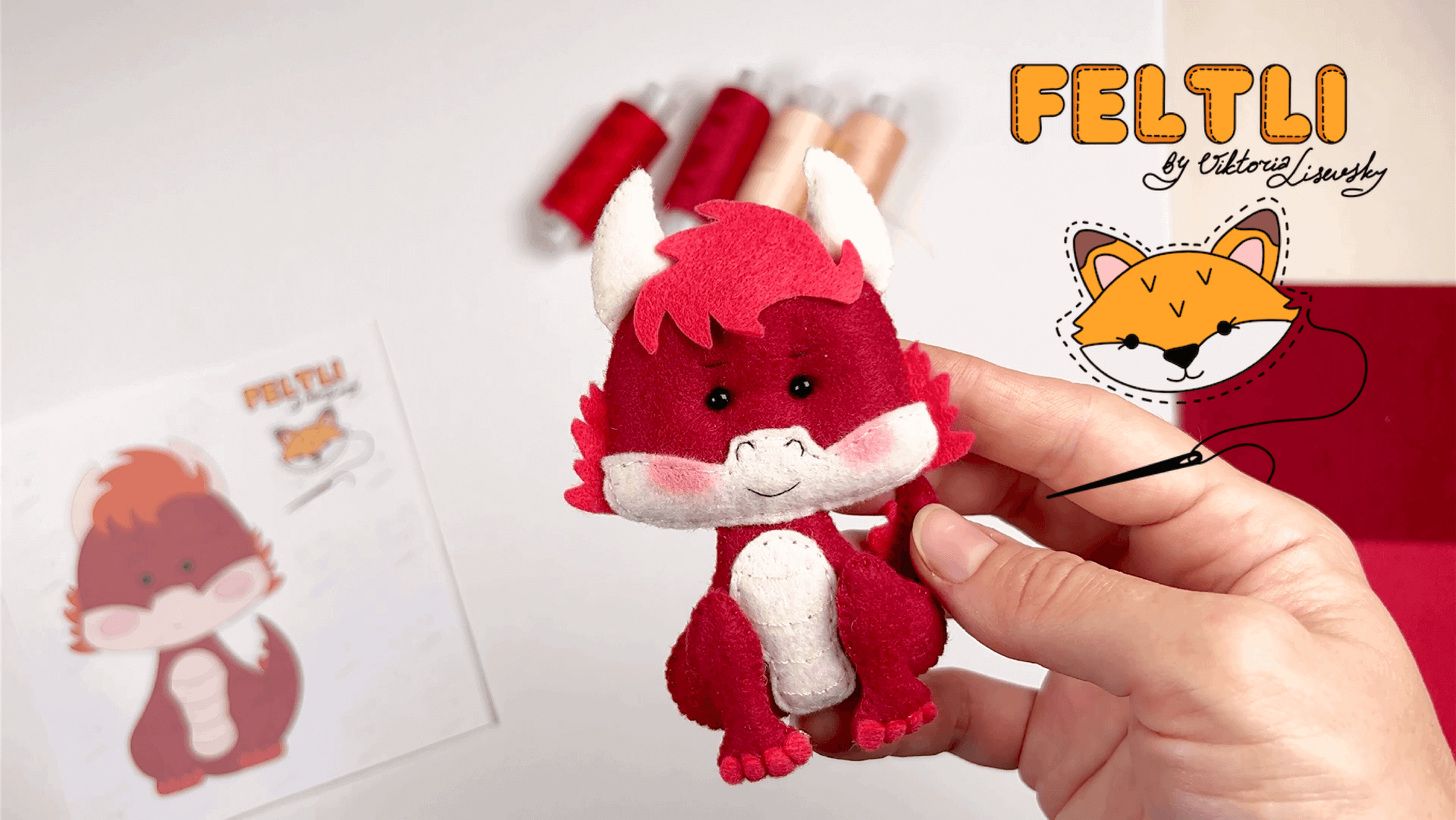 Мастер-класс огненный ДРАКОН из фетра своими руками / Символ 2036 года своими руками смотреть онлайн