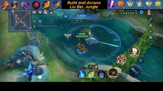 Liu Bei Guide. Gameplay. Item Builds And Arcana. Honor Of Kings Jungle. HOK, Road To Grandmaster