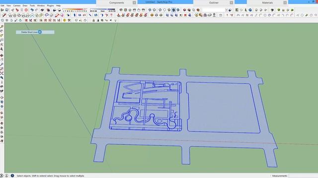 ACAD dwg Import into SketchUp смотреть онлайн
