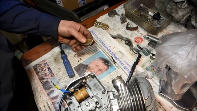 Установка бобины внутри корпуса мотора Д6, Д8 смотреть онлайн