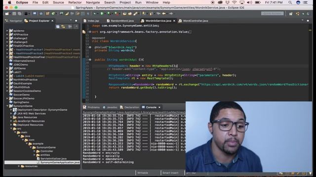 Wordnik API Example | Java Side Project Part 1 смотреть онлайн