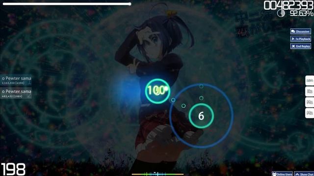 [Osu!] Uchida Maaya - Across The Line [Hard] смотреть онлайн