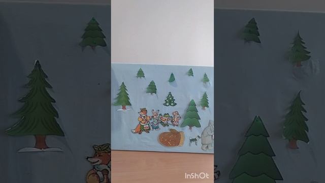 Заняття для молодшої групи, казка "Рукавичка", показ на фланелеграфі. смотреть онлайн