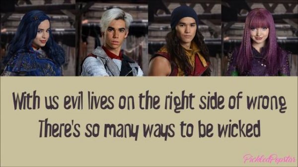 Ways To Be Wicked - Descendants Cast (Color Coded Lyrics)