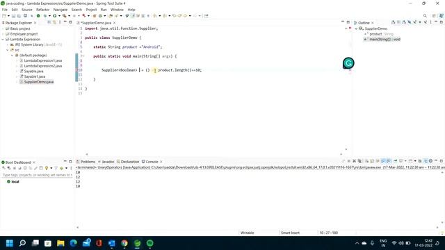 Supplier functional interface in lambda expressions// supplier interface// Easy Learning Channel смотреть онлайн