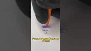 Перманентный макияж. Штрих на бумаге шариковой ручкой.