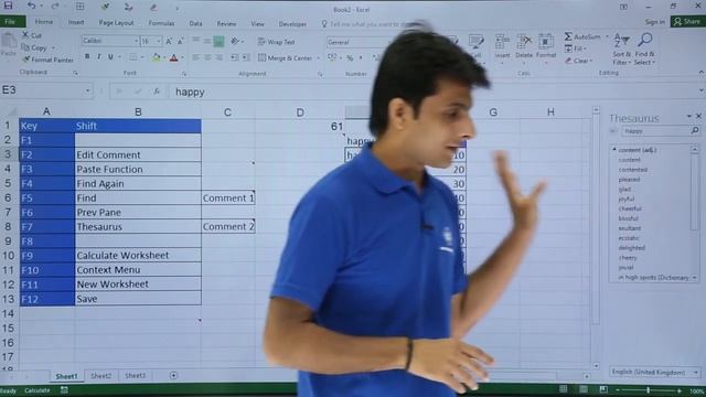 MS Excel - Shortcuts Shift+F1 to Shift+F12 смотреть онлайн