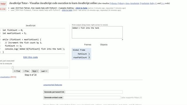 Javascript: While loop explanation смотреть онлайн