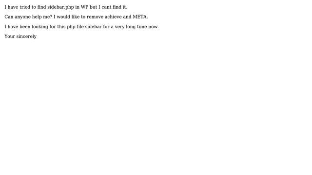 Wordpress: Find sidebar.php in WP 3.9.2 смотреть онлайн