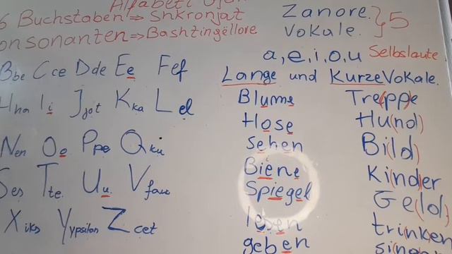 Alfabeti gjerman/Das deutsche Alphabet[Lange und kurze Vokale] смотреть онлайн