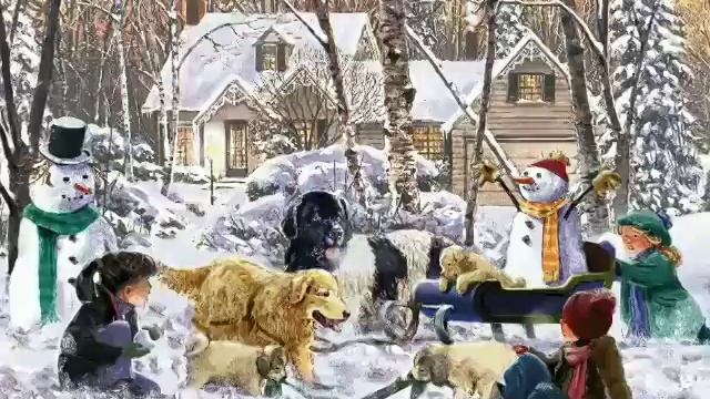 Зимушка—зима. Зимняя музыка. Забавы детей. смотреть онлайн