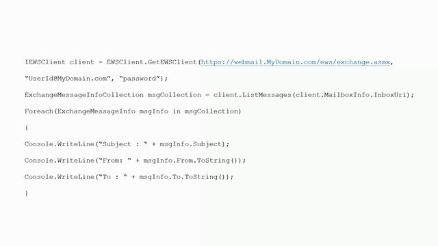 Read Emails from MS Exchange Server using C# смотреть онлайн