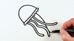 Рисуем фломастерами. Простой милый рисунок. Рисование для детей