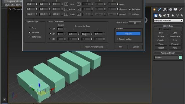 3DS Max Tutorial: Using Array to Duplicate Objects смотреть онлайн