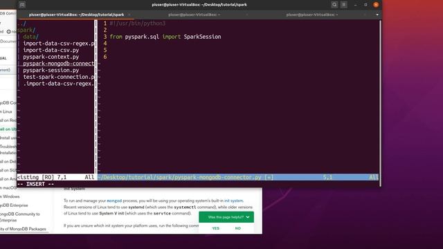 PySpark - MongoDB Spark Connector, Install MongoDB, use Spark to read NoSQL data - Part 4 смотреть онлайн