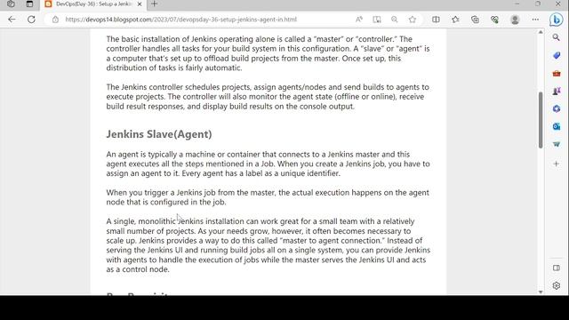 DevOps(Day-36) : Setup a Jenkins Agent in Master(Part-1) смотреть онлайн