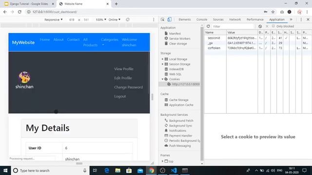33 Cookies In Django смотреть онлайн