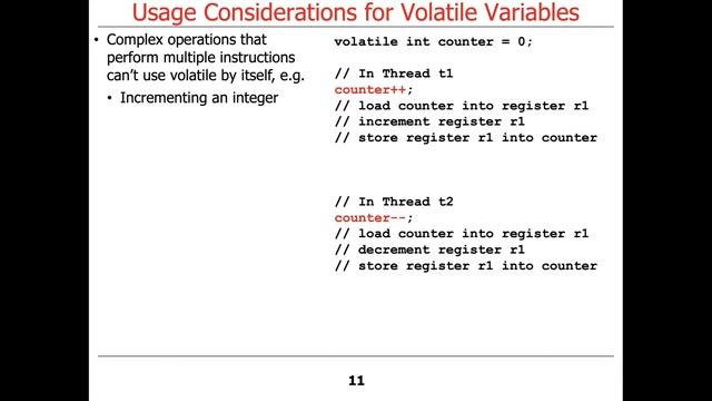 Usage Considerations of Java Volatile Variables смотреть онлайн
