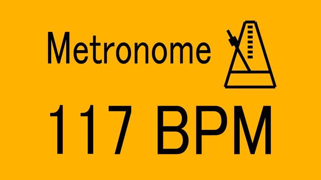 117 BPM METRONOME FOR TRAINING MUSICAL INSTRUMENT / 楽器練習用 メトロノーム / practice смотреть онлайн
