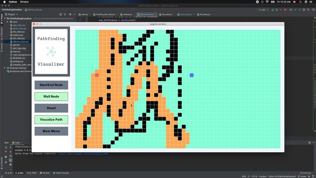 Python Pathfinding Visualizer - Update 4.0 - Seung Jae Yang смотреть онлайн