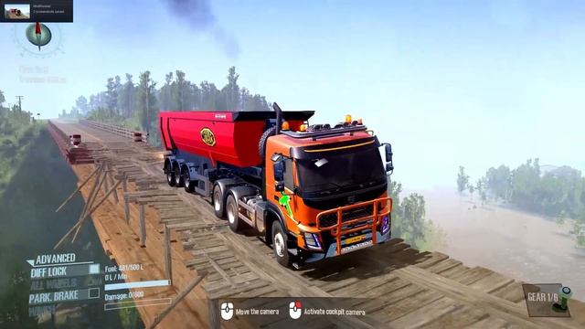 Spintires MudRunner Dollet F3000 Dump Truck Driving On The Most Dangerous Road смотреть онлайн