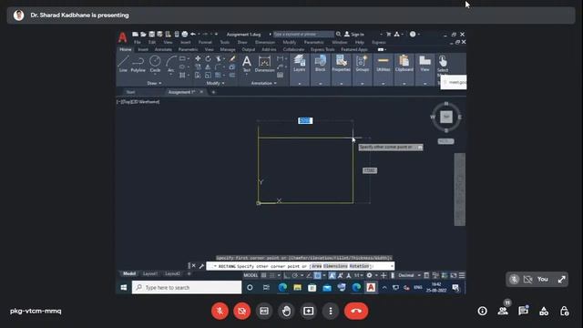 Auto CAD 2D&3D SIP Course 2021-22 смотреть онлайн