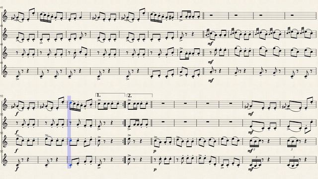 Turkish March Clarinet Quartet смотреть онлайн